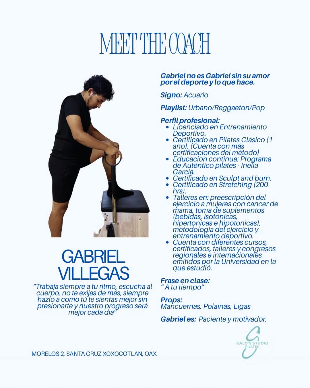 Informacion de Gabriel Villegas